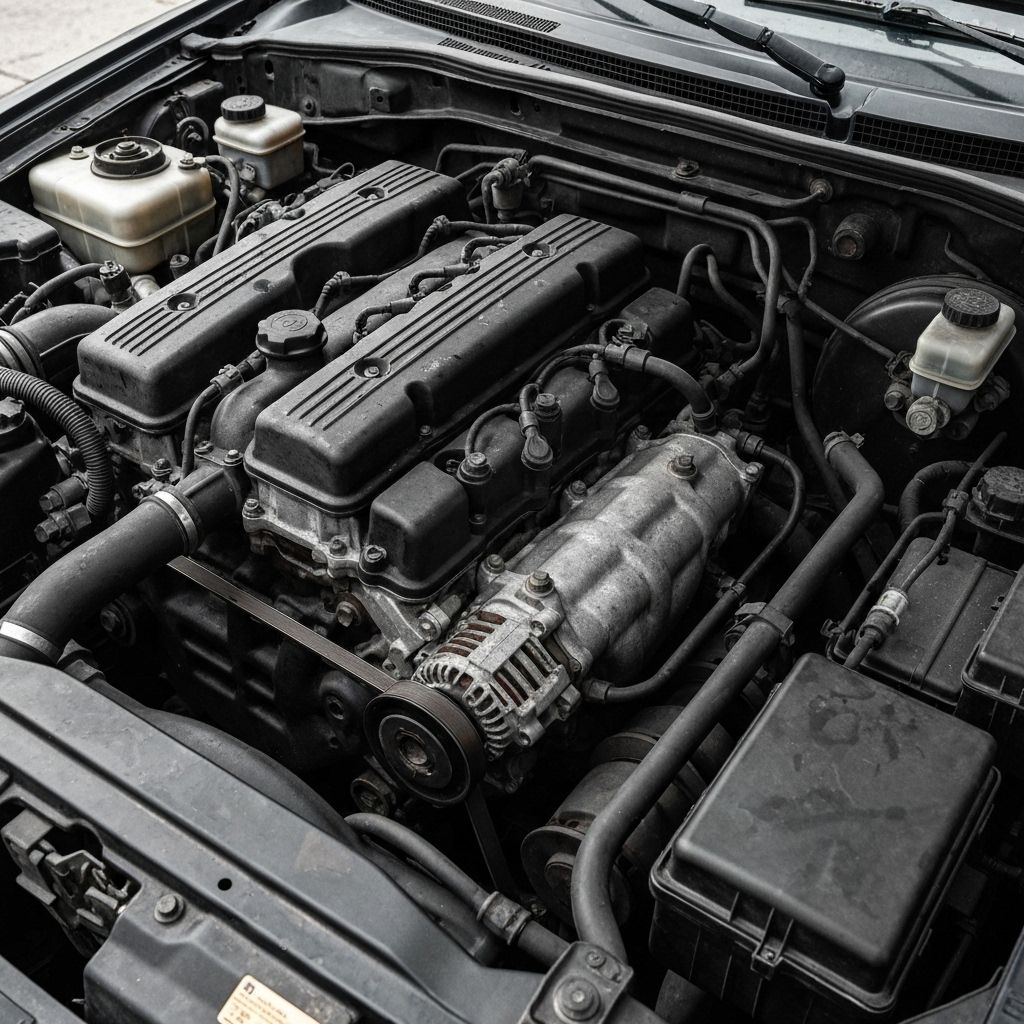 Engine Bay Cleaning - Before