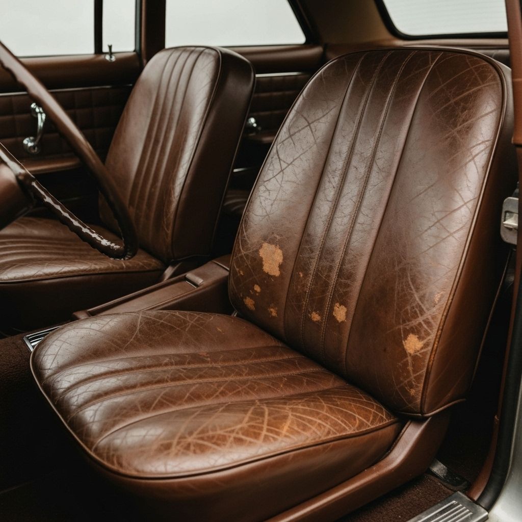 Leather Restoration - Before